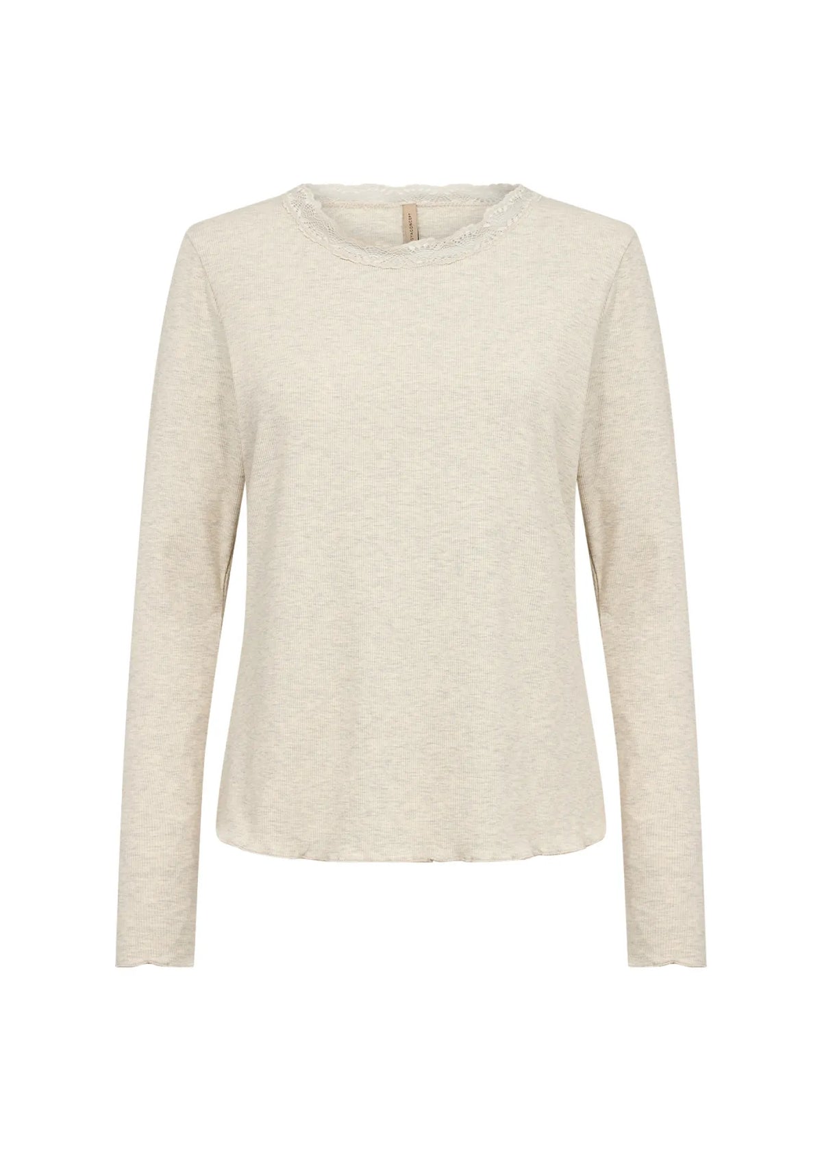 Ripp-Langarmshirt aus Baumwollmix