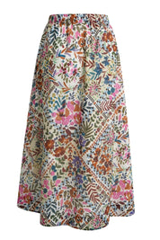 A-Linienrock Maxi aus Baumwolle