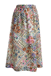 A-Linienrock Maxi aus Baumwolle
