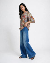 Raglan-Bluse aus Baumwolle