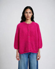 Strick-Cardigan aus Wollmix