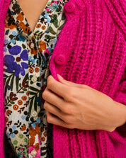 Strick-Cardigan aus Wollmix