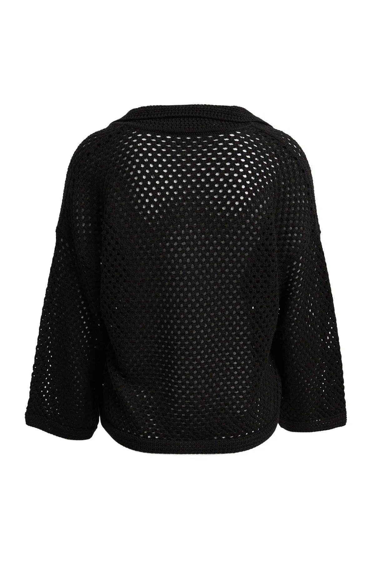 Häkelpullover aus Baumwollmix