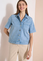 Overshirt aus Baumwollmix