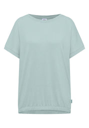 T-Shirt aus strukturiertem Viskosemix
