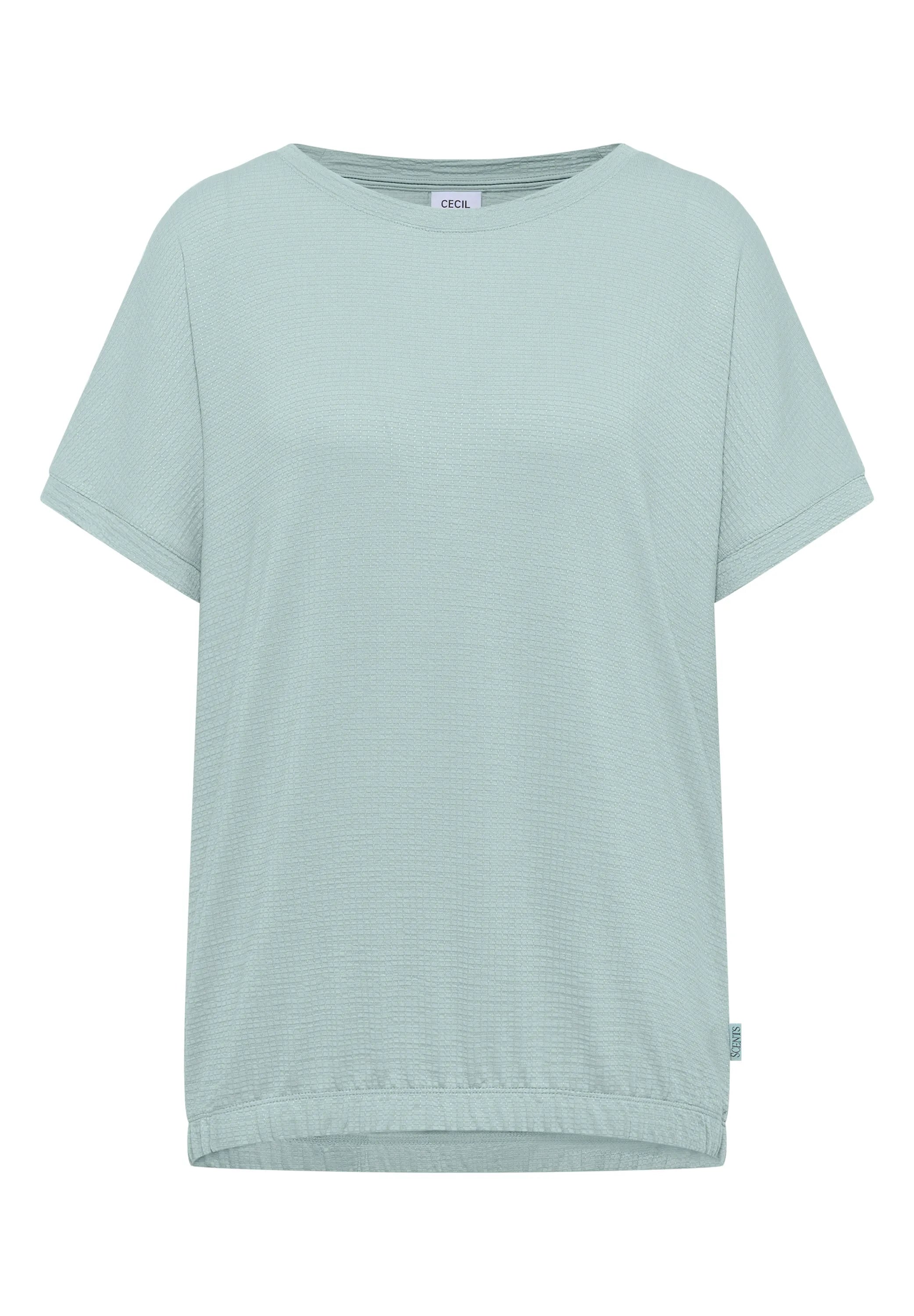 T-Shirt aus strukturiertem Viskosemix