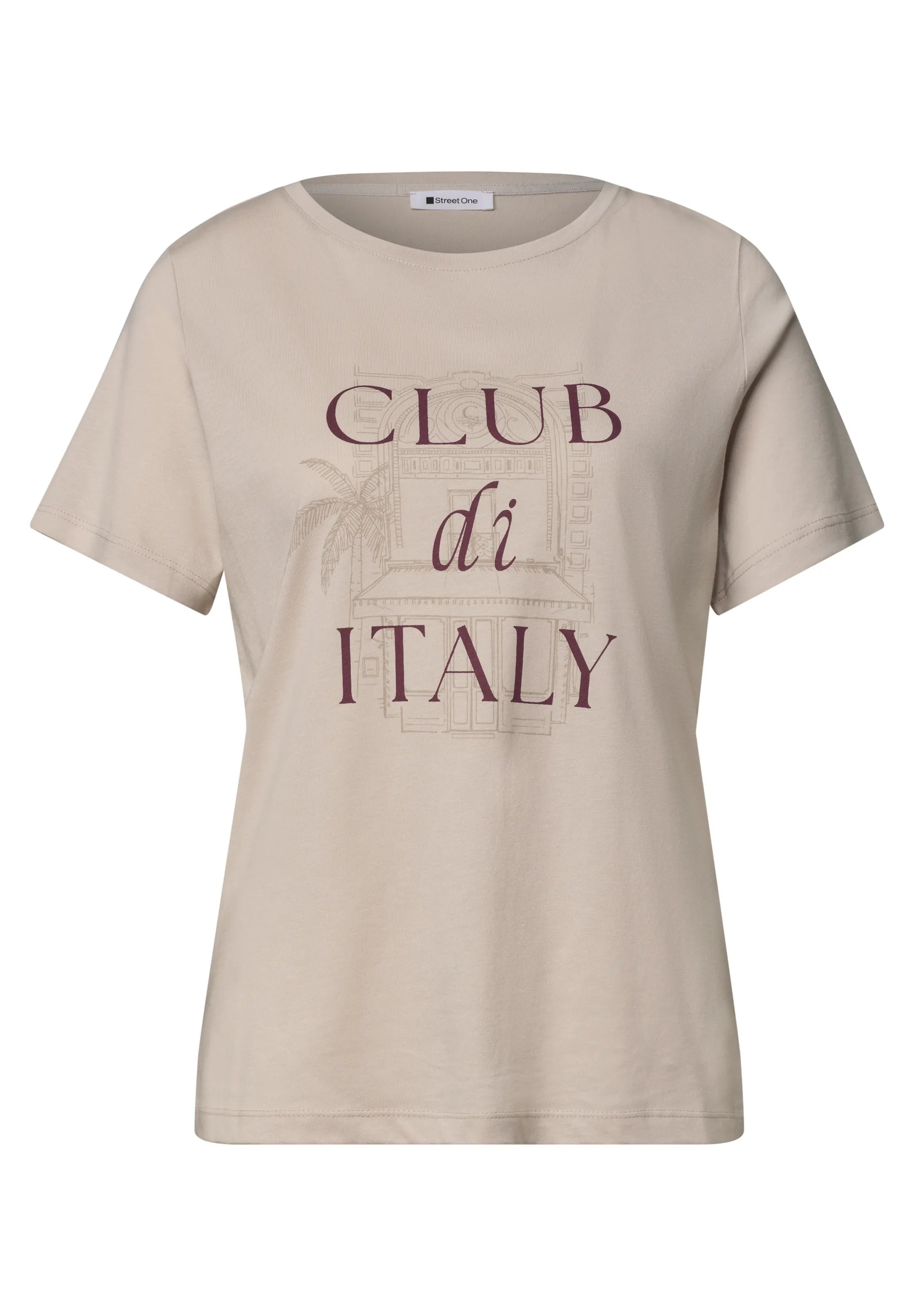 T-Shirt aus Modal-, Baumwollmix
