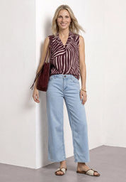 Blusentop Regular Fit mit Knoten