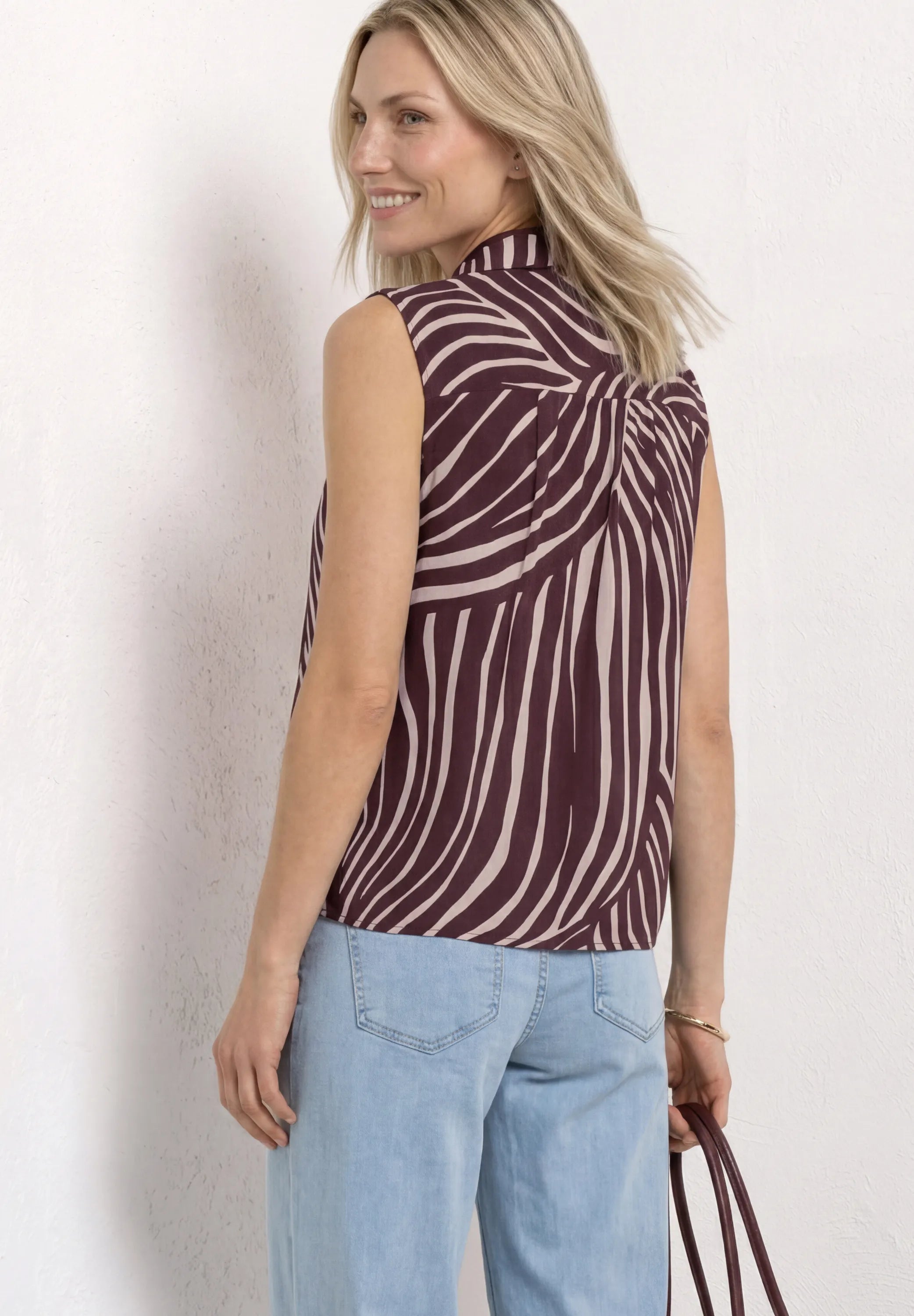 Blusentop Regular Fit mit Knoten