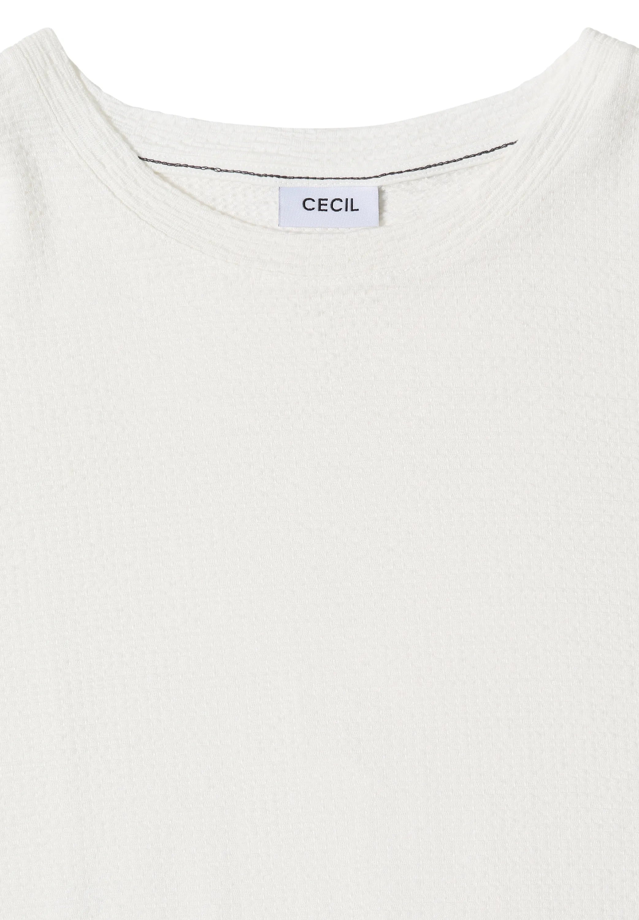 T-Shirt aus strukturiertem Viskosemix