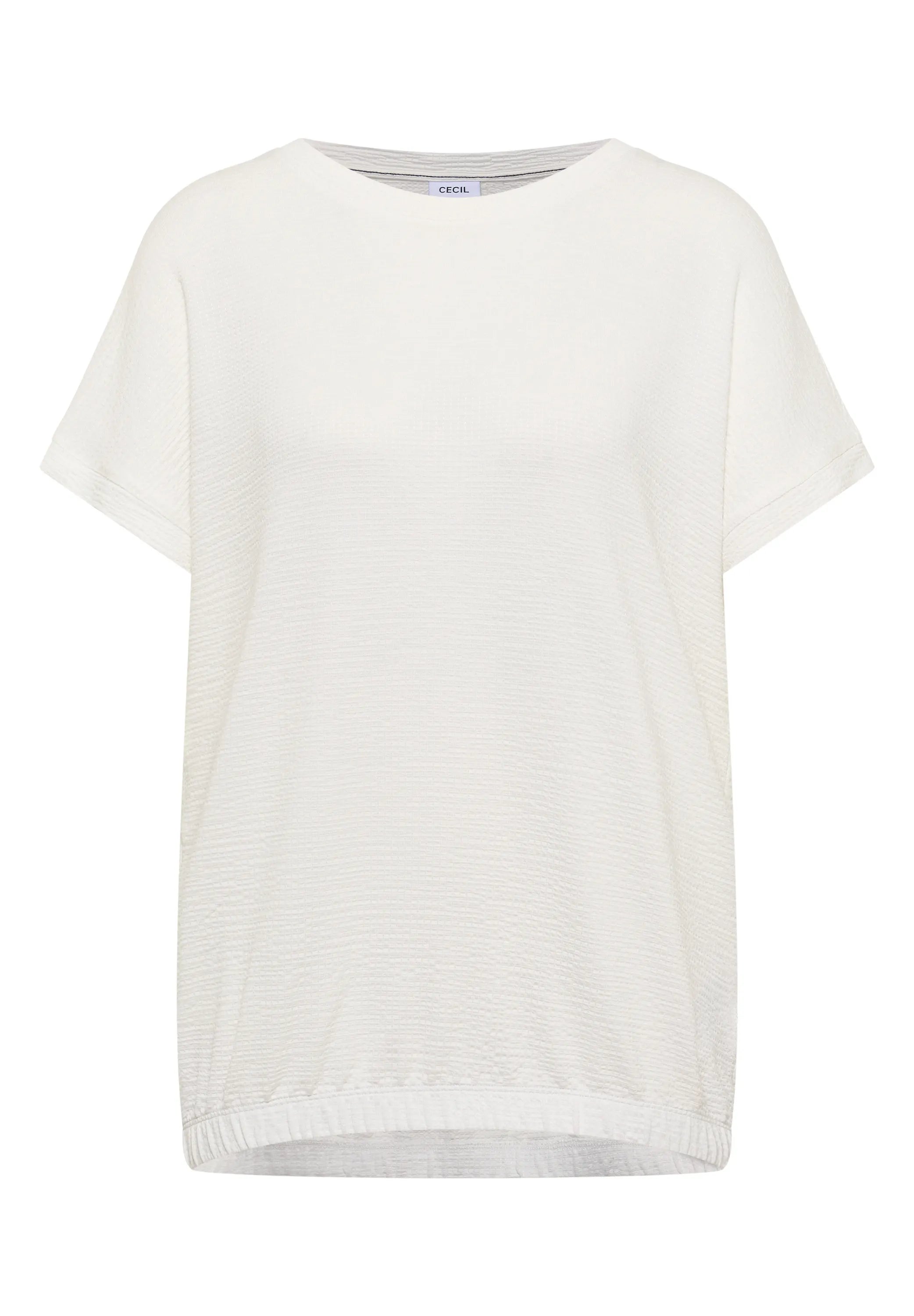 T-Shirt aus strukturiertem Viskosemix