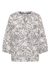 Tunika-Bluse aus Baumwolle