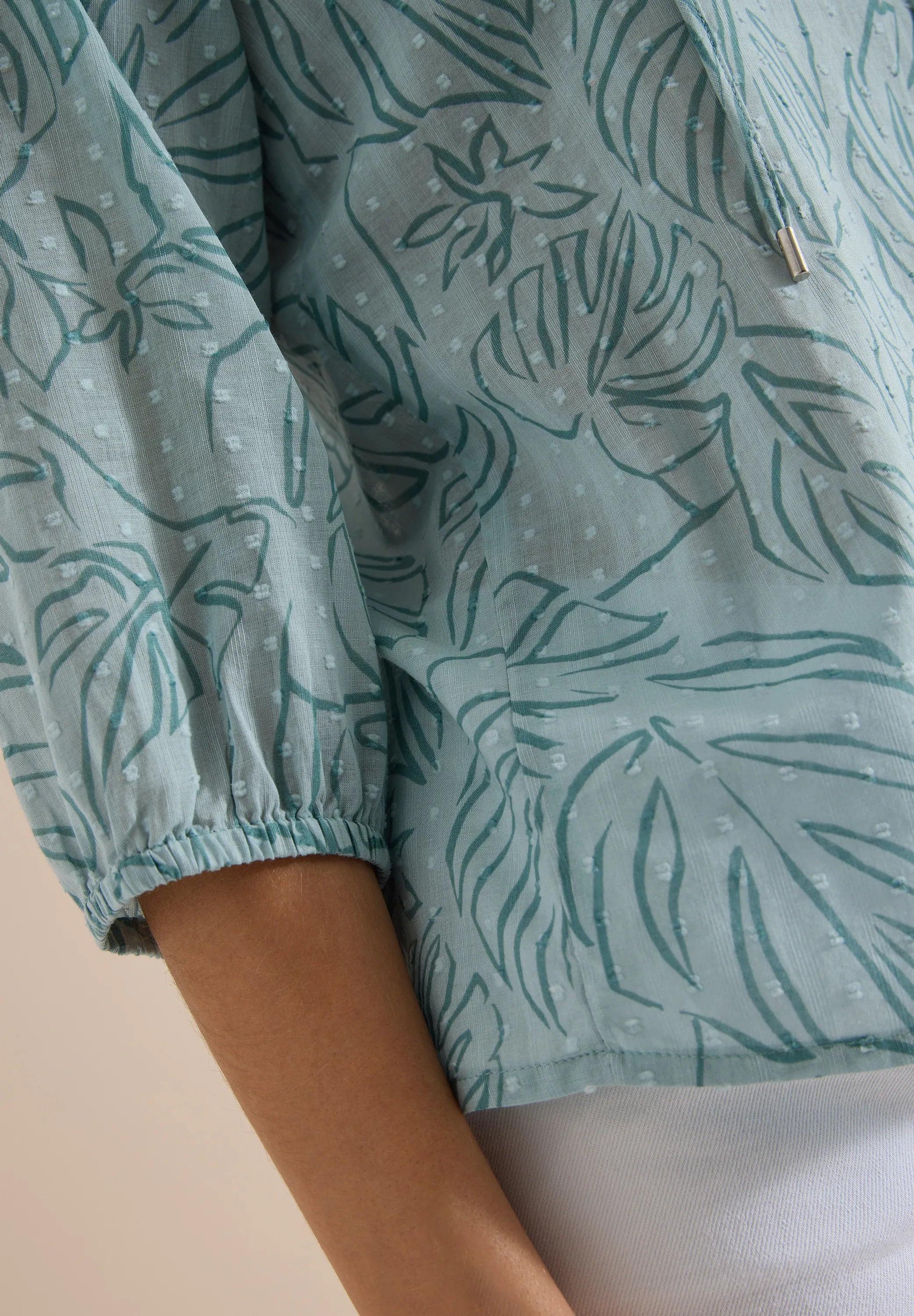 Tunika-Bluse aus Baumwolle