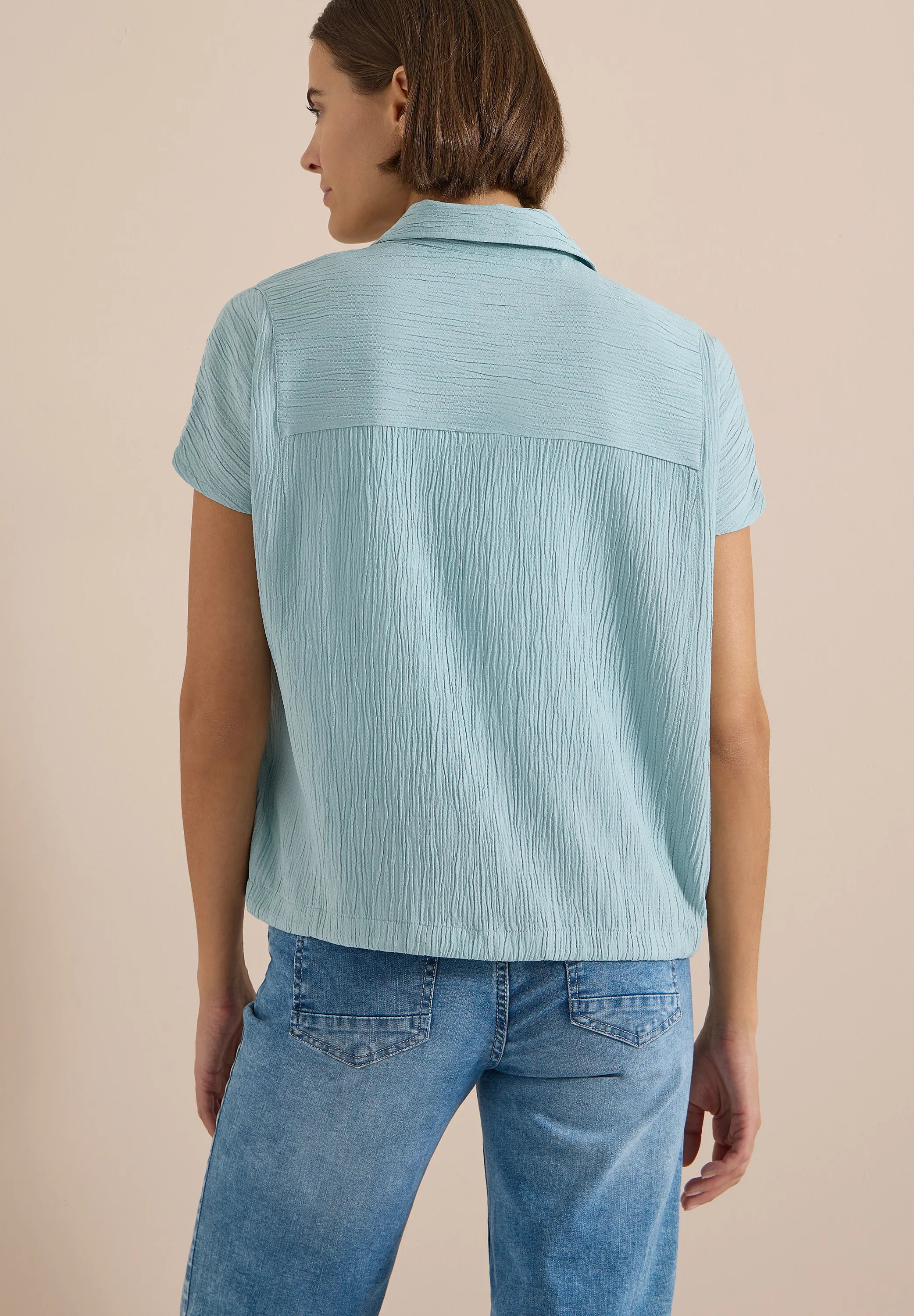 Hemdbluse aus Viskosemix