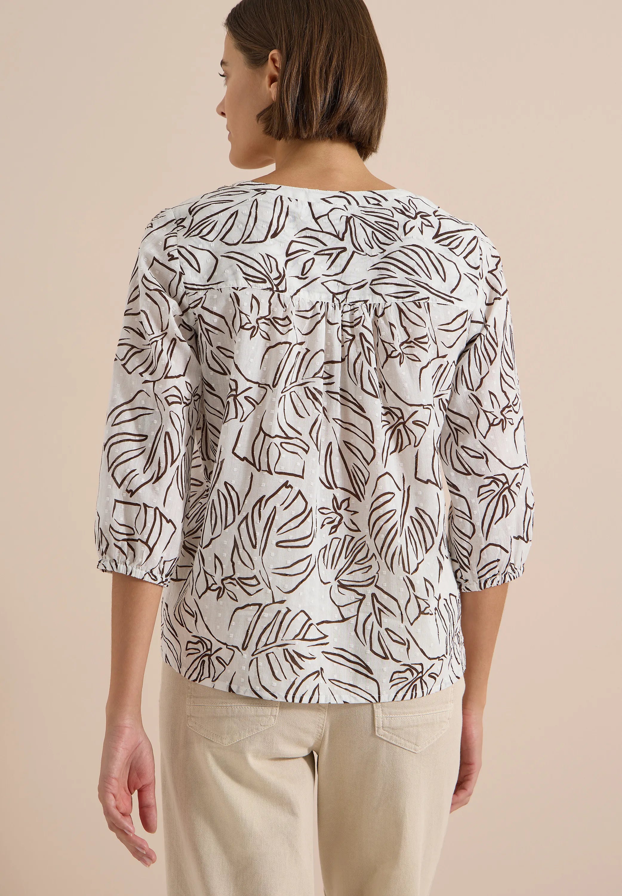 Tunika-Bluse aus Baumwolle