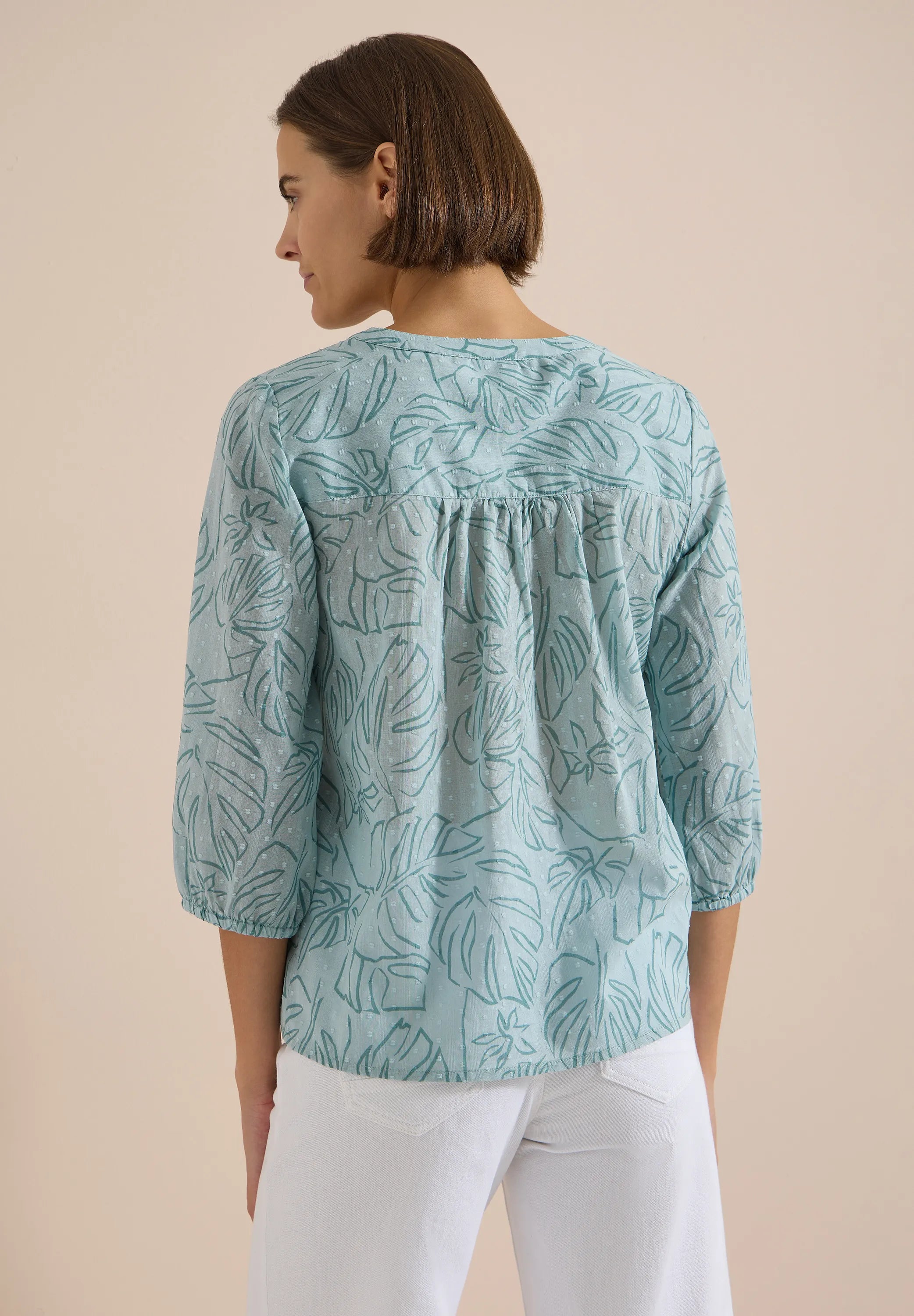 Tunika-Bluse aus Baumwolle