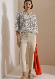 Tunika-Bluse aus Baumwolle