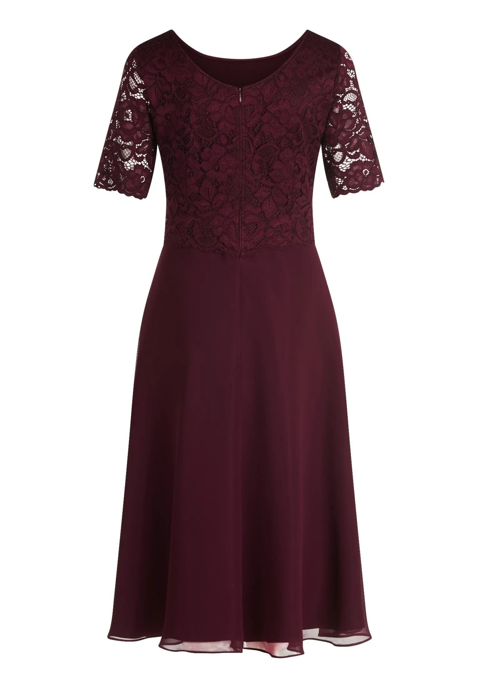 Cocktailkleid mit Spitzenstickerei