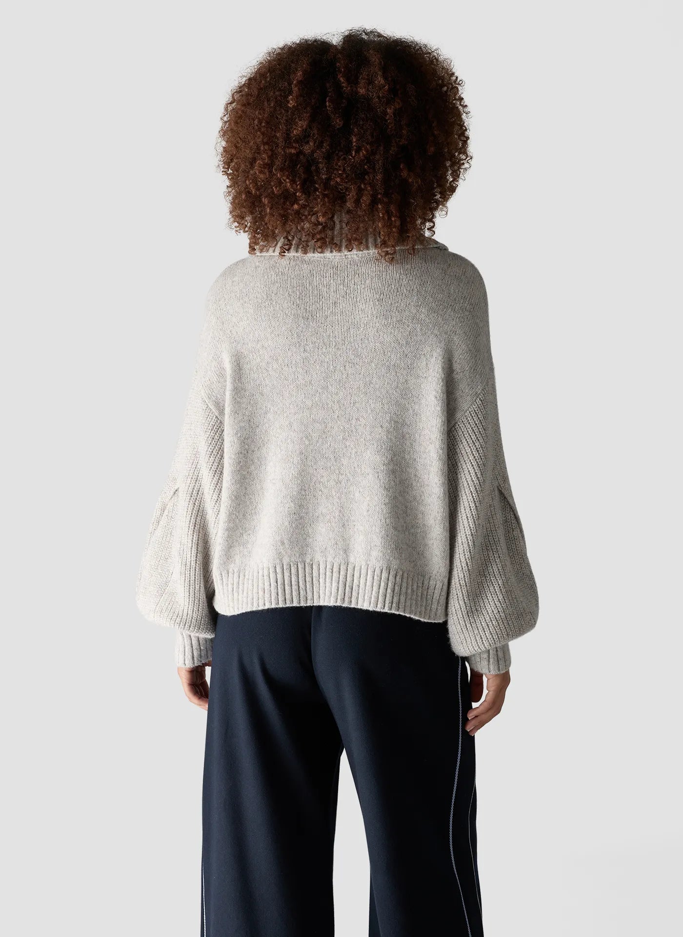 Strickpullover mit Rollkragen