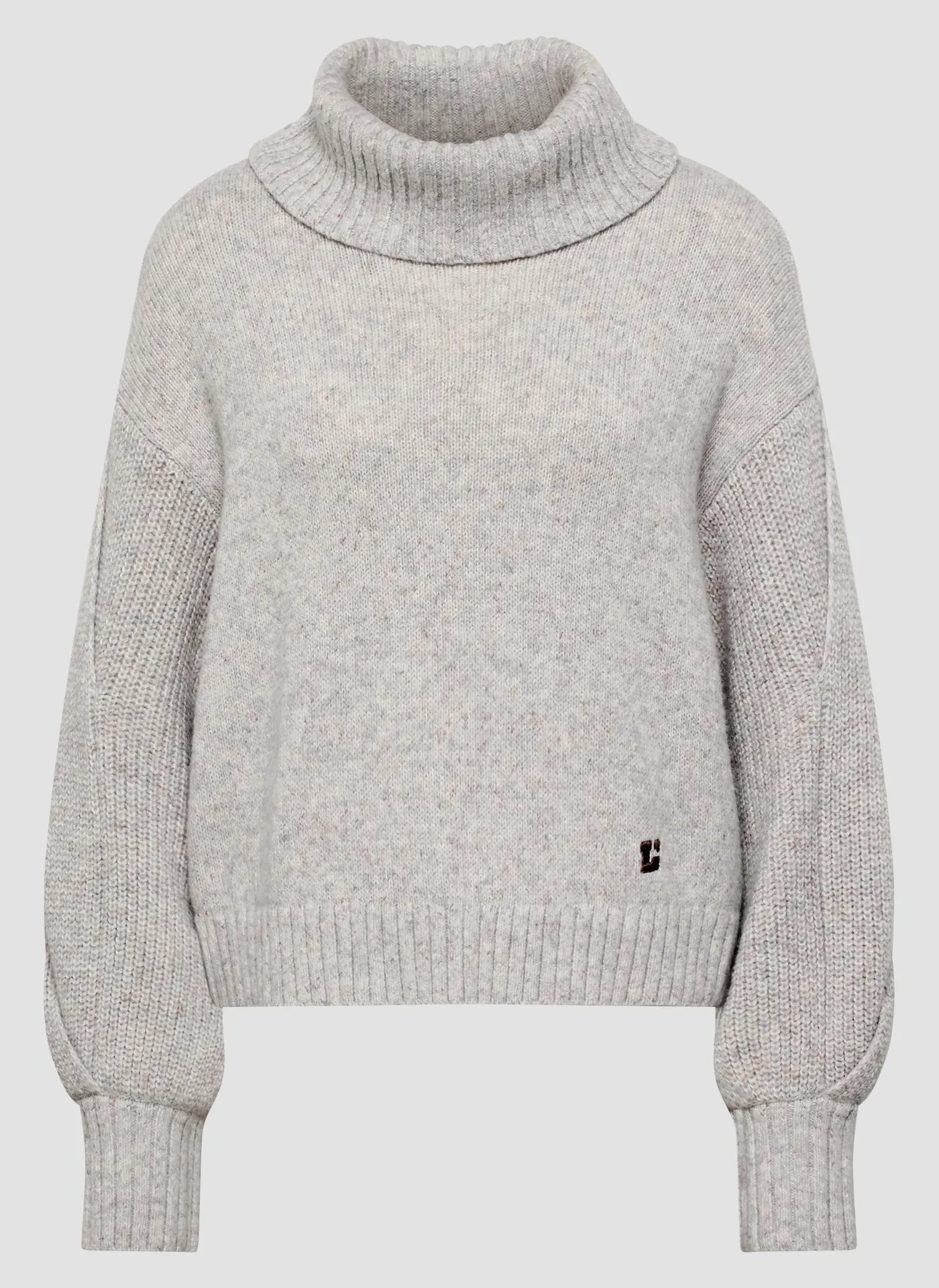 Strickpullover mit Rollkragen