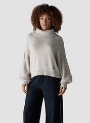 Strickpullover mit Rollkragen