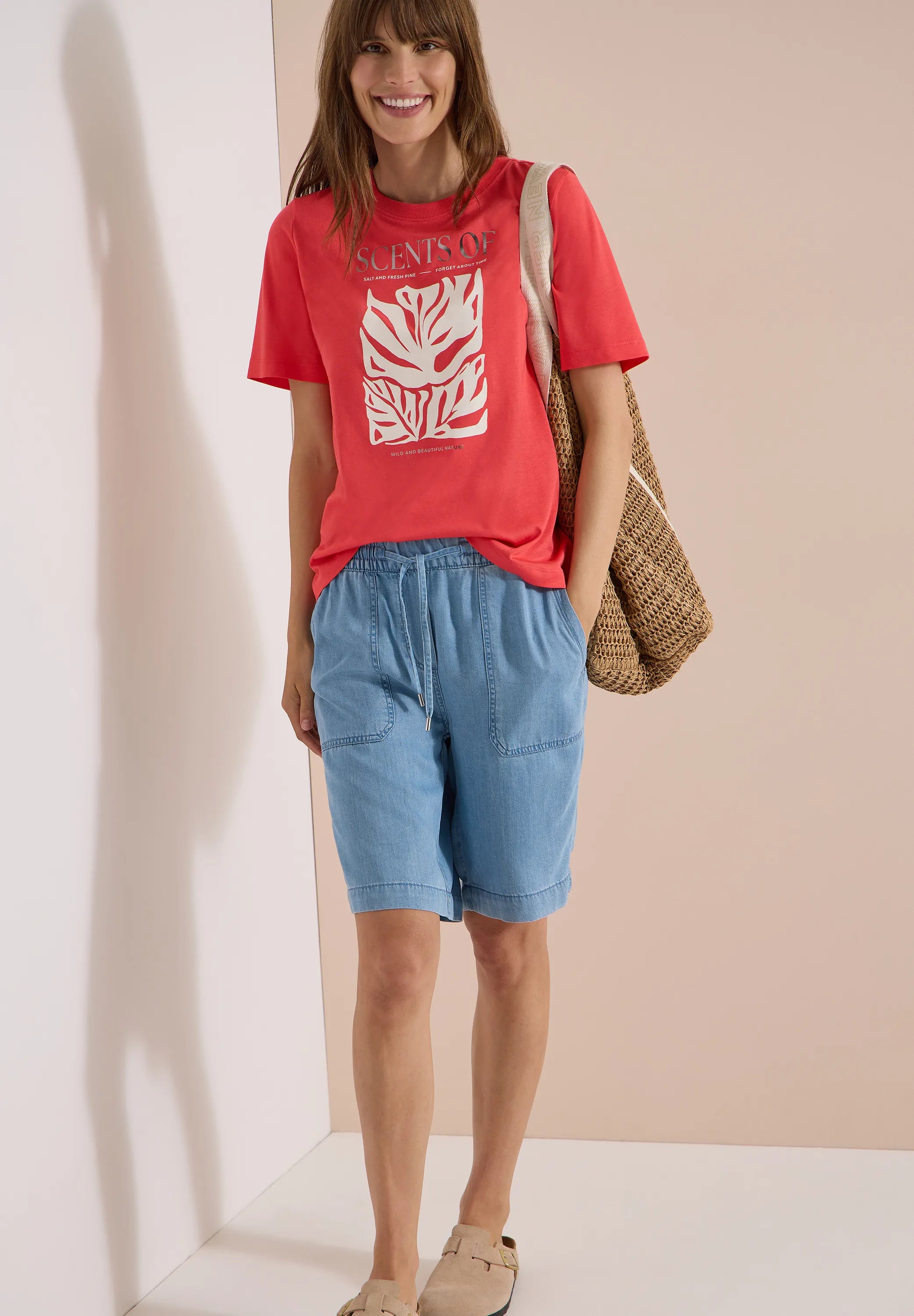 T-Shirt aus Baumwollmix