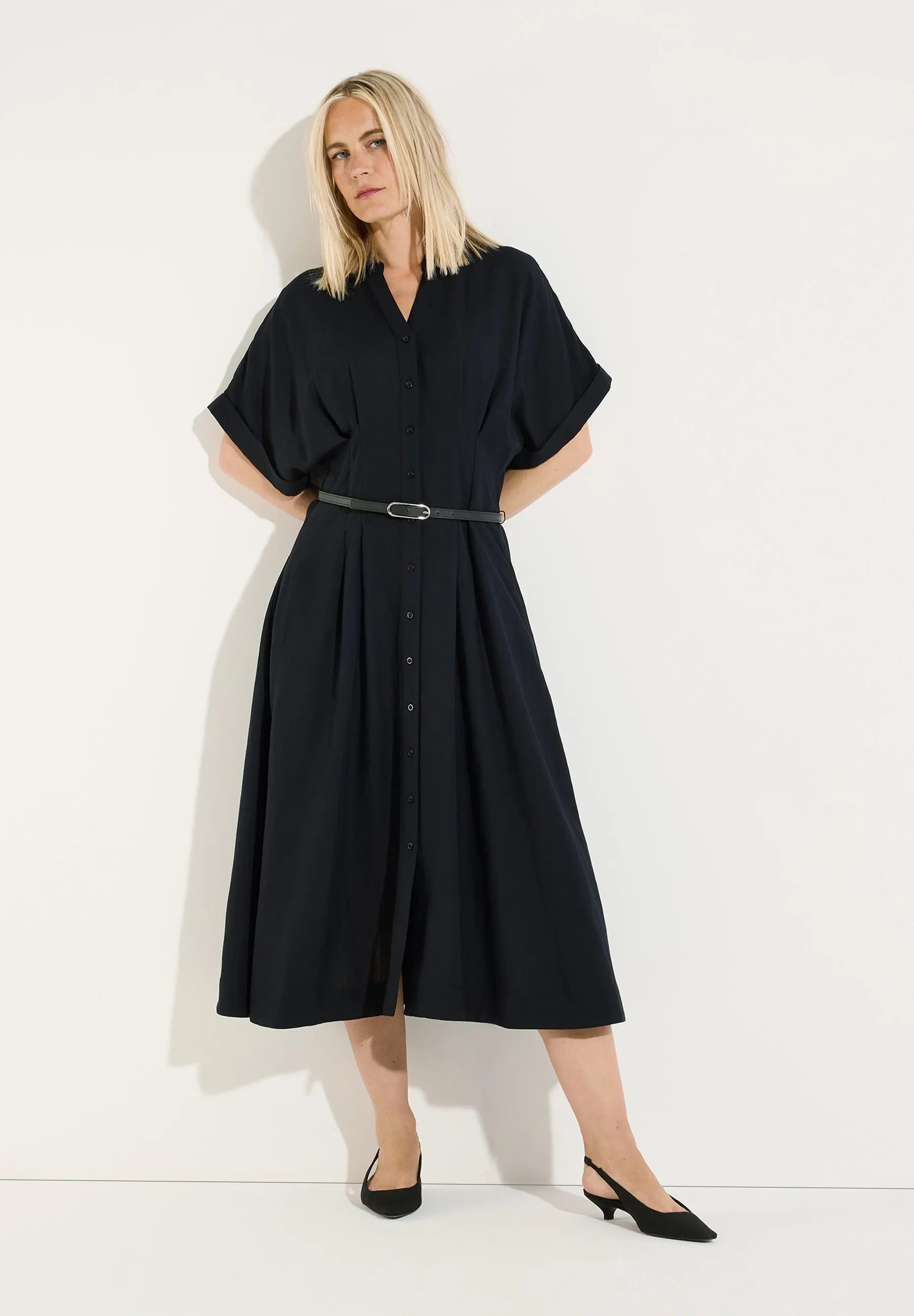 Hemdblusenkleid Midi
