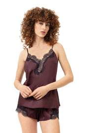 Top mit Spitzen-Details