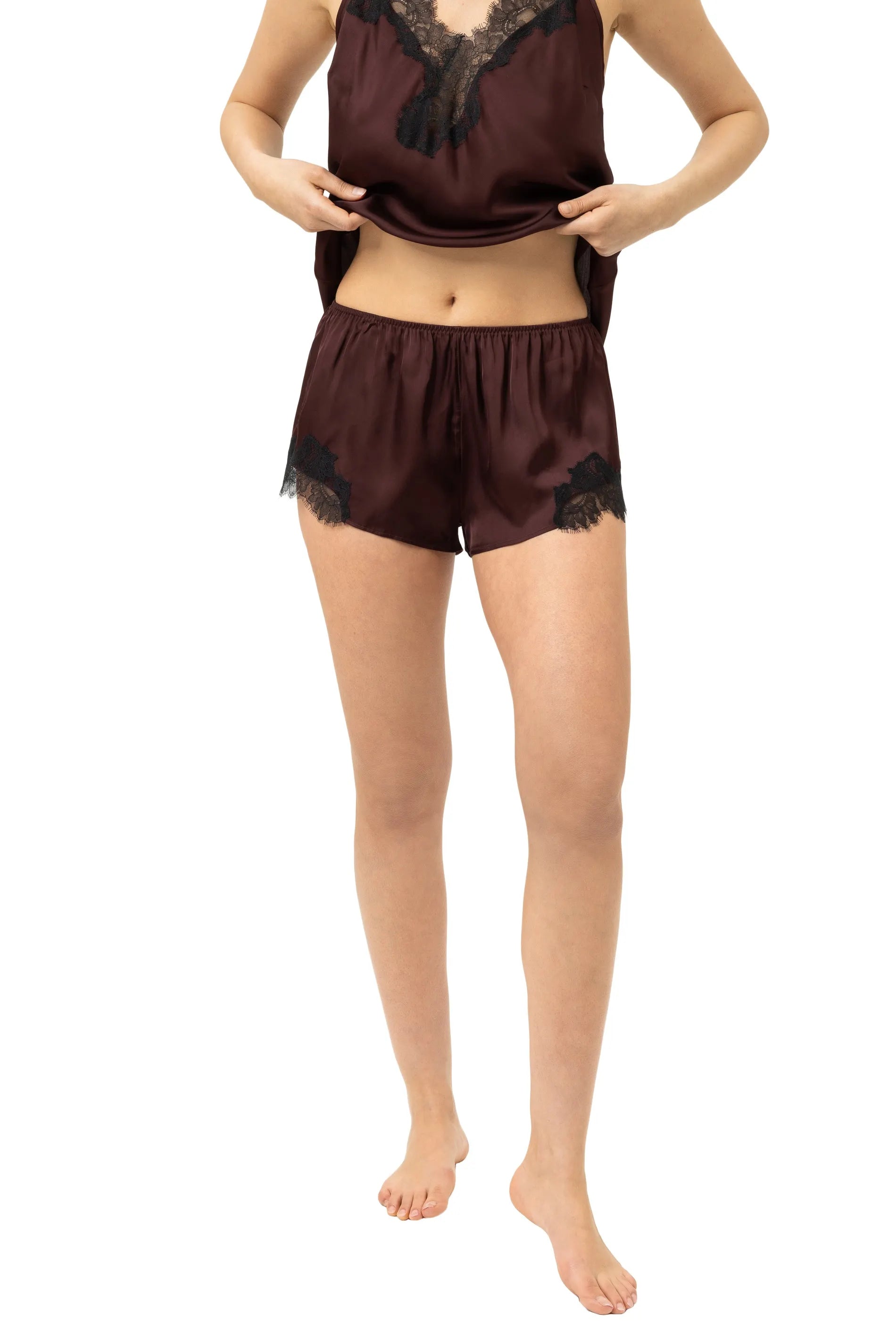 Schlafhose POETRY LUXURY mit Spitze