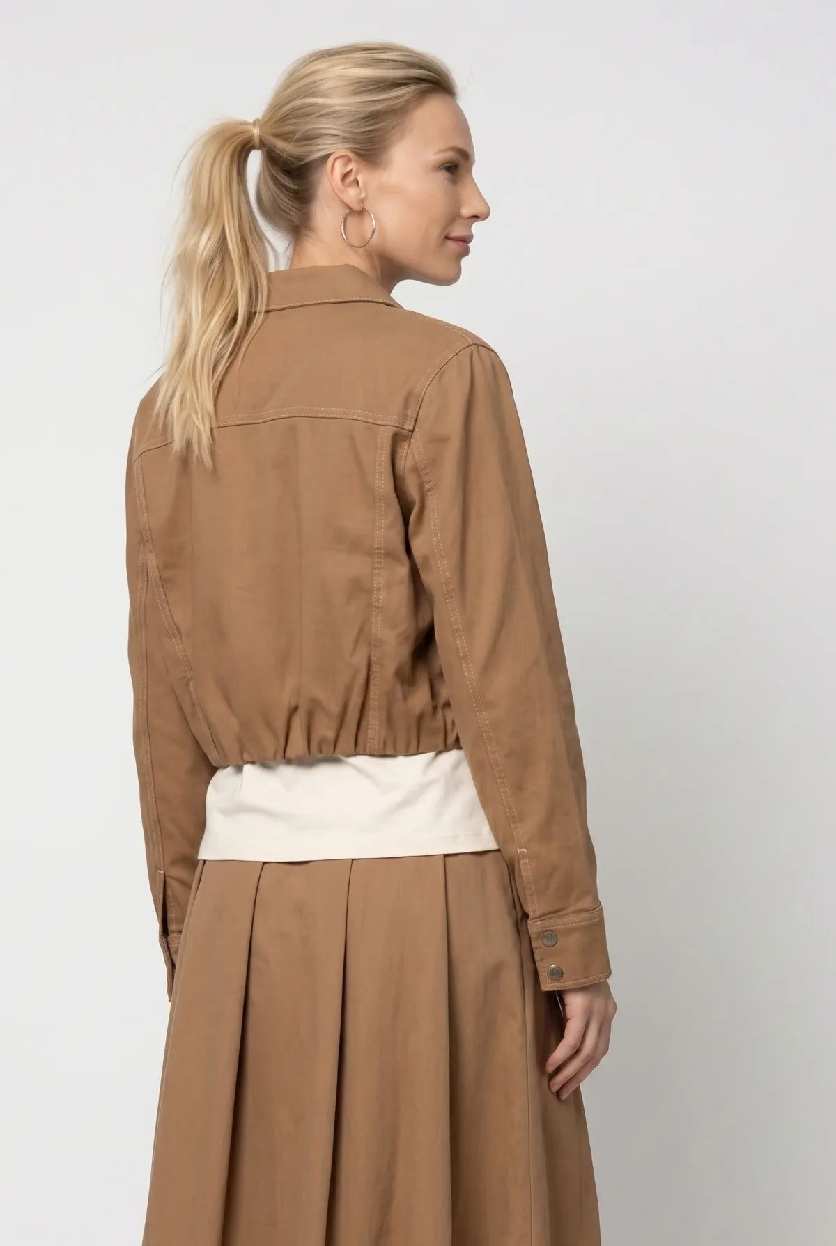 Jeansjacke aus Lyocellmix