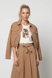 Jeansjacke aus Lyocellmix
