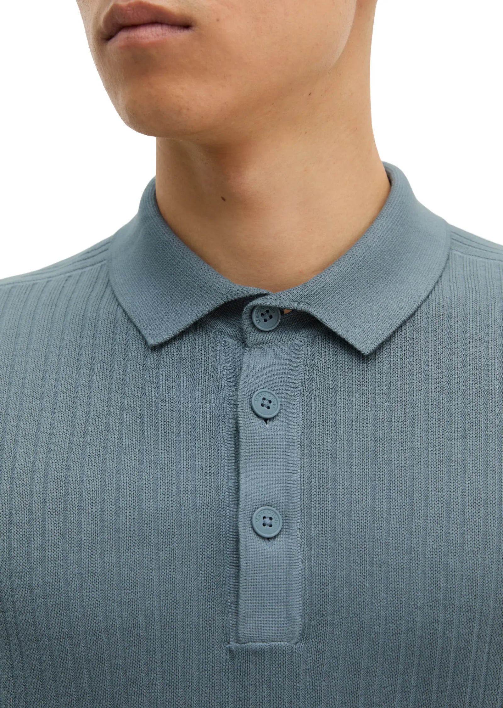 Strick-Poloshirt Regular Fit aus Baumwolle