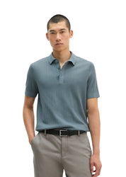 Strick-Poloshirt Regular Fit aus Baumwolle