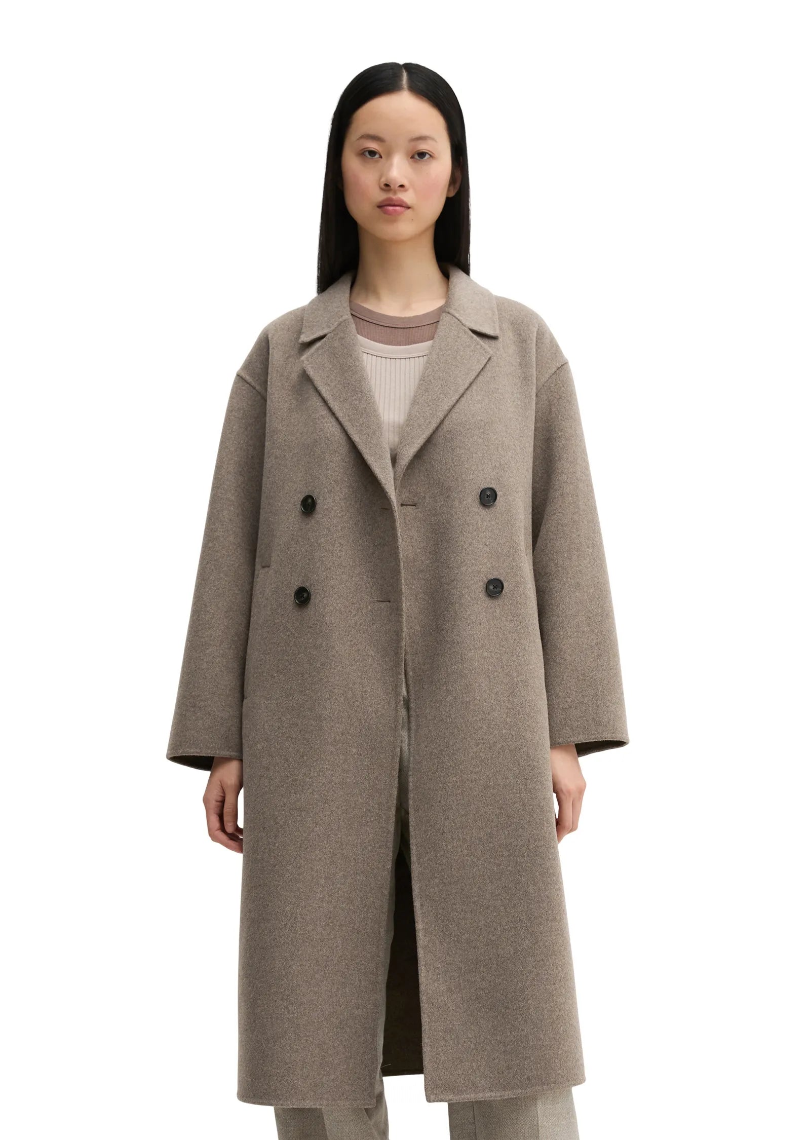 Wollmantel Relaxed Fit