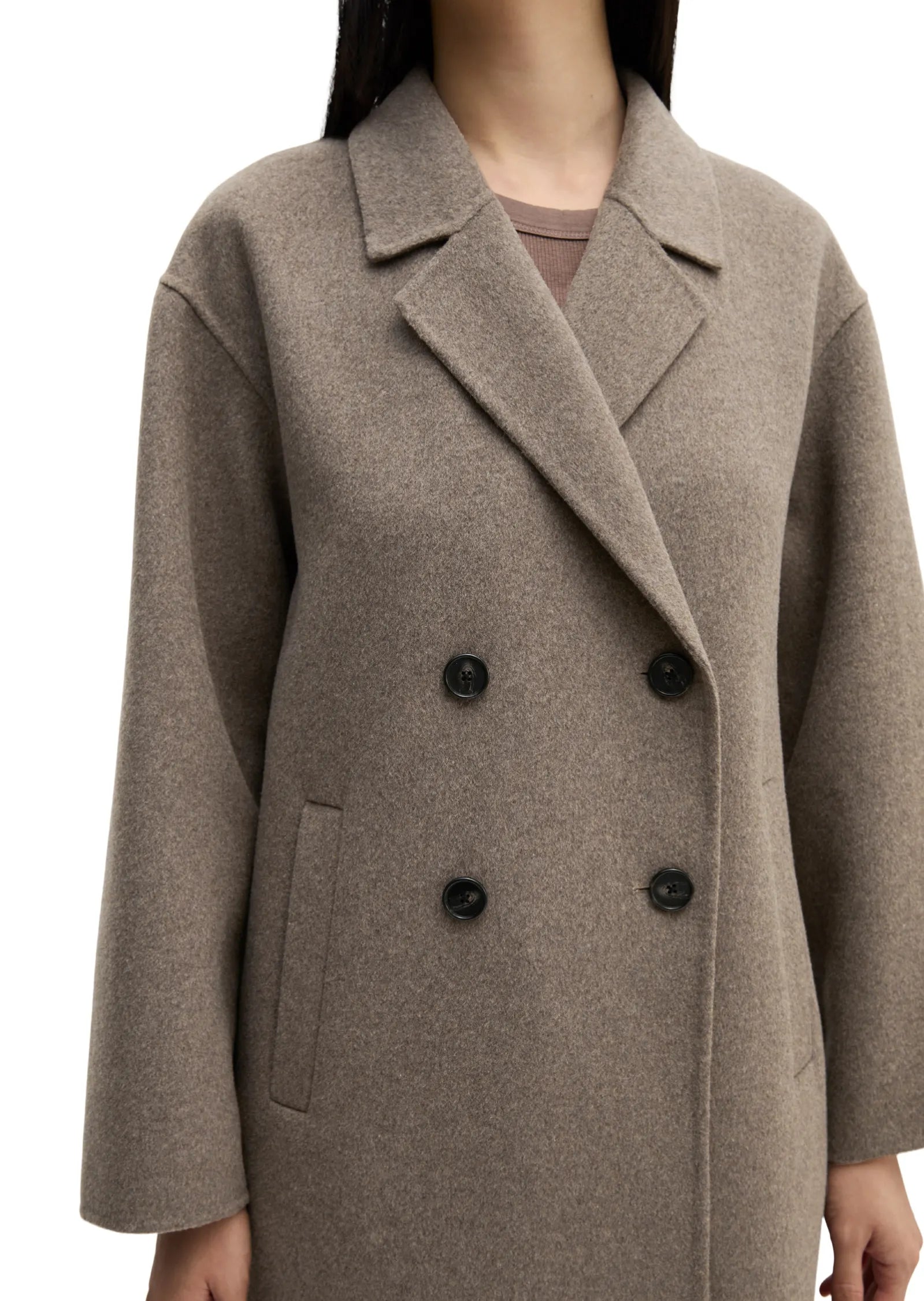 Wollmantel Relaxed Fit