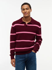 Strickpoloshirt aus Baumwolle
