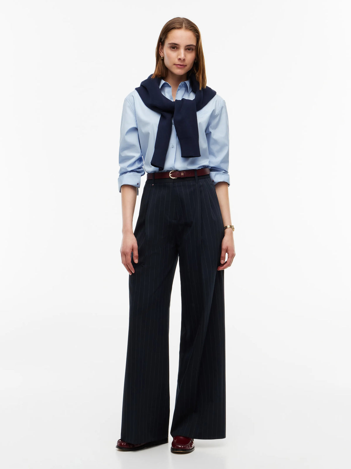 Bundfaltenhose Wide Leg