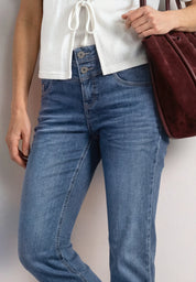 Straight Leg Jeans im Casual Fit mit Turn-Up