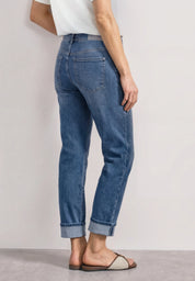 Straight Leg Jeans im Casual Fit mit Turn-Up