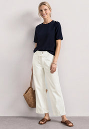 Straight Leg Hose in Washed-Optik