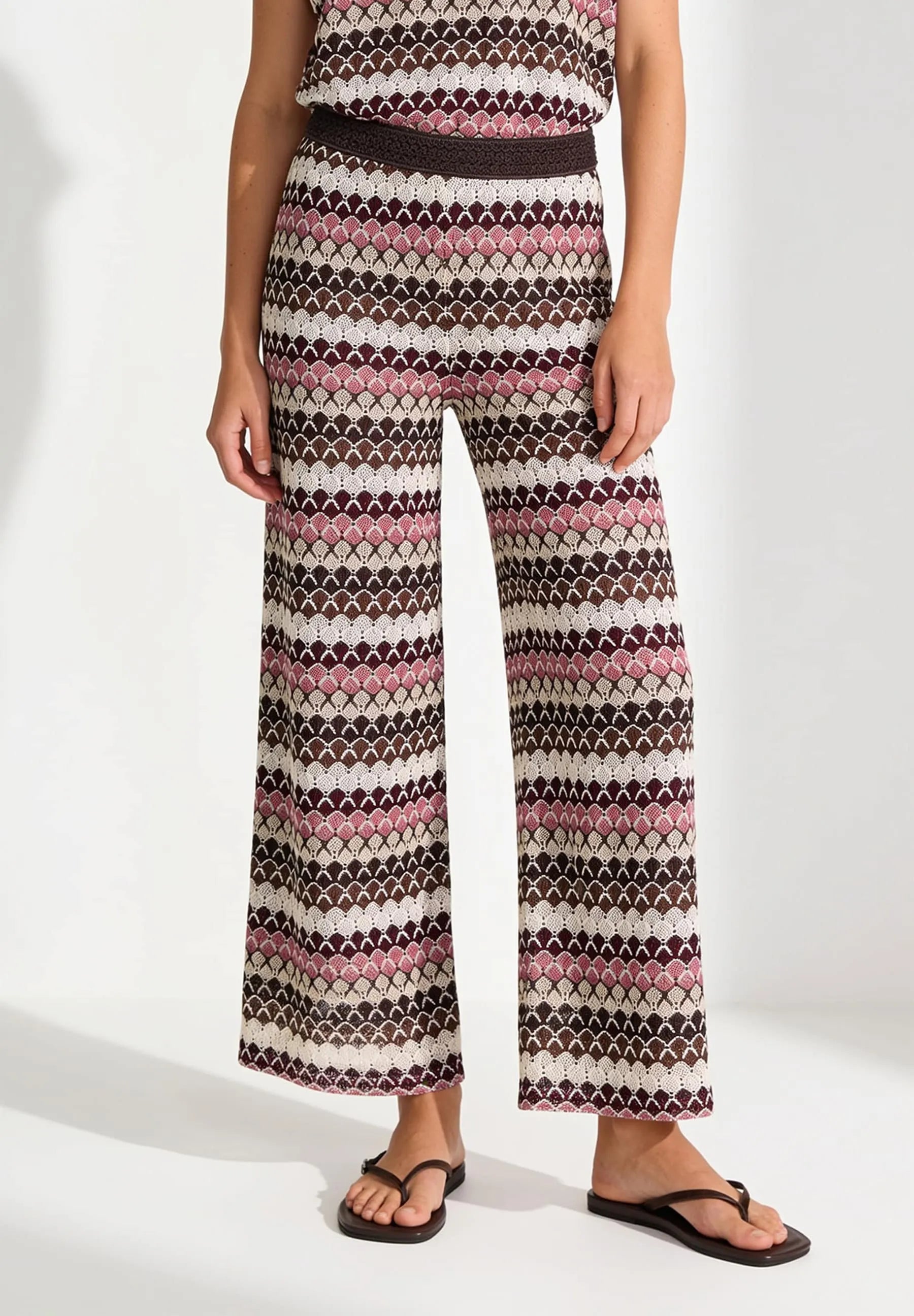 Strickhose Wide Leg