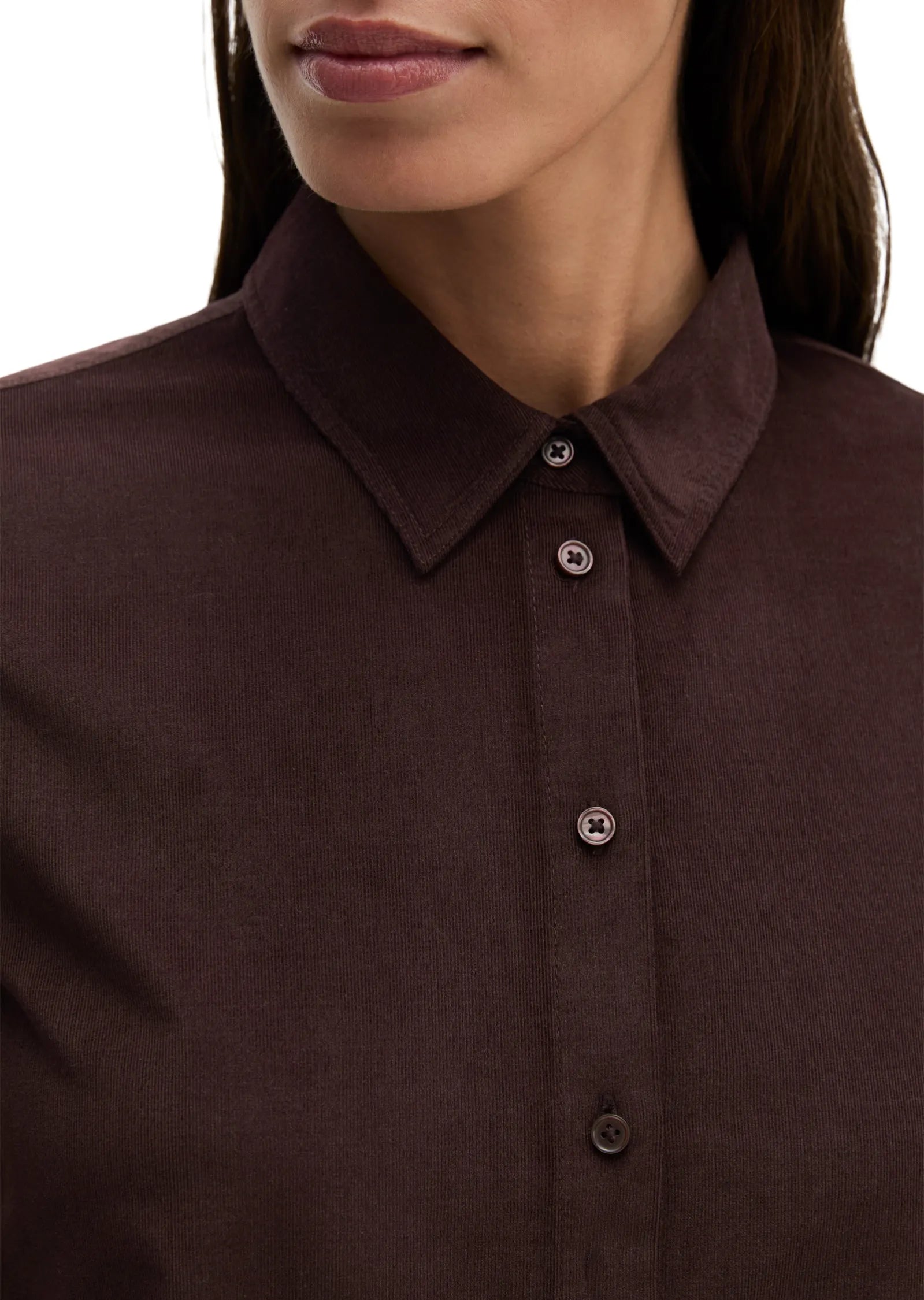 Bluse Regular Fit aus Feincord
