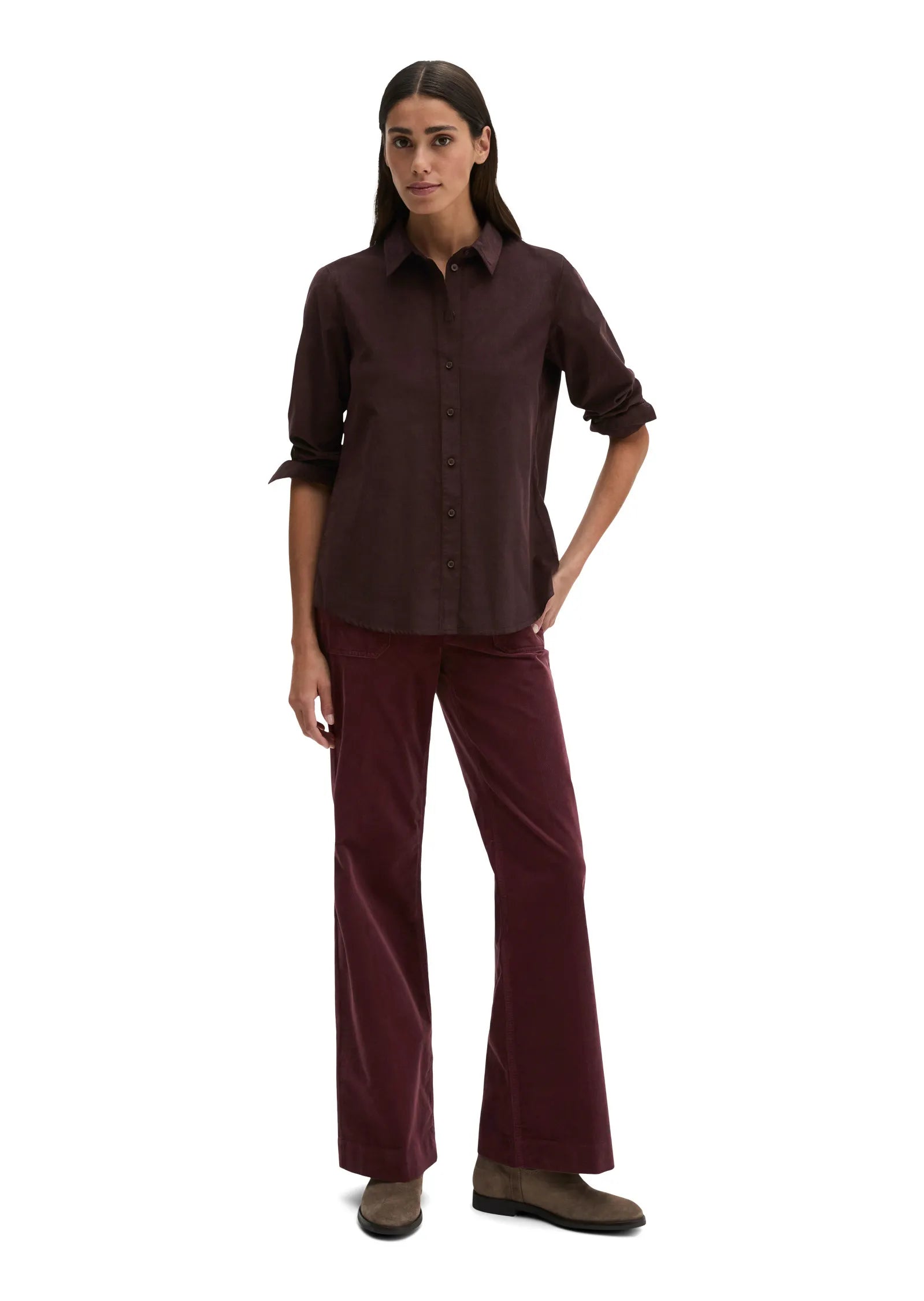Bluse Regular Fit aus Feincord