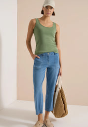 High Waist Wide Leg Jeans im Loose Fit