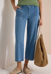 High Waist Wide Leg Jeans im Loose Fit