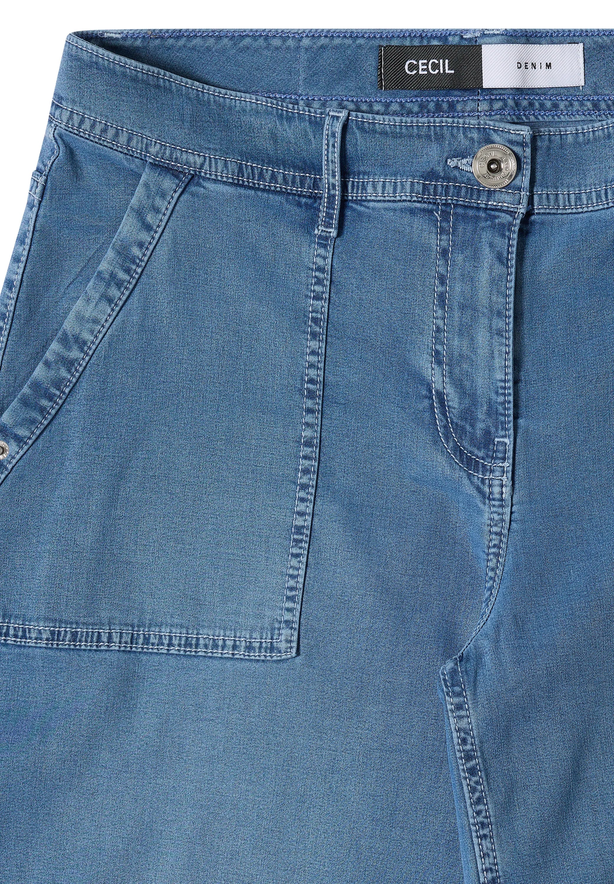 High Waist Wide Leg Jeans im Loose Fit