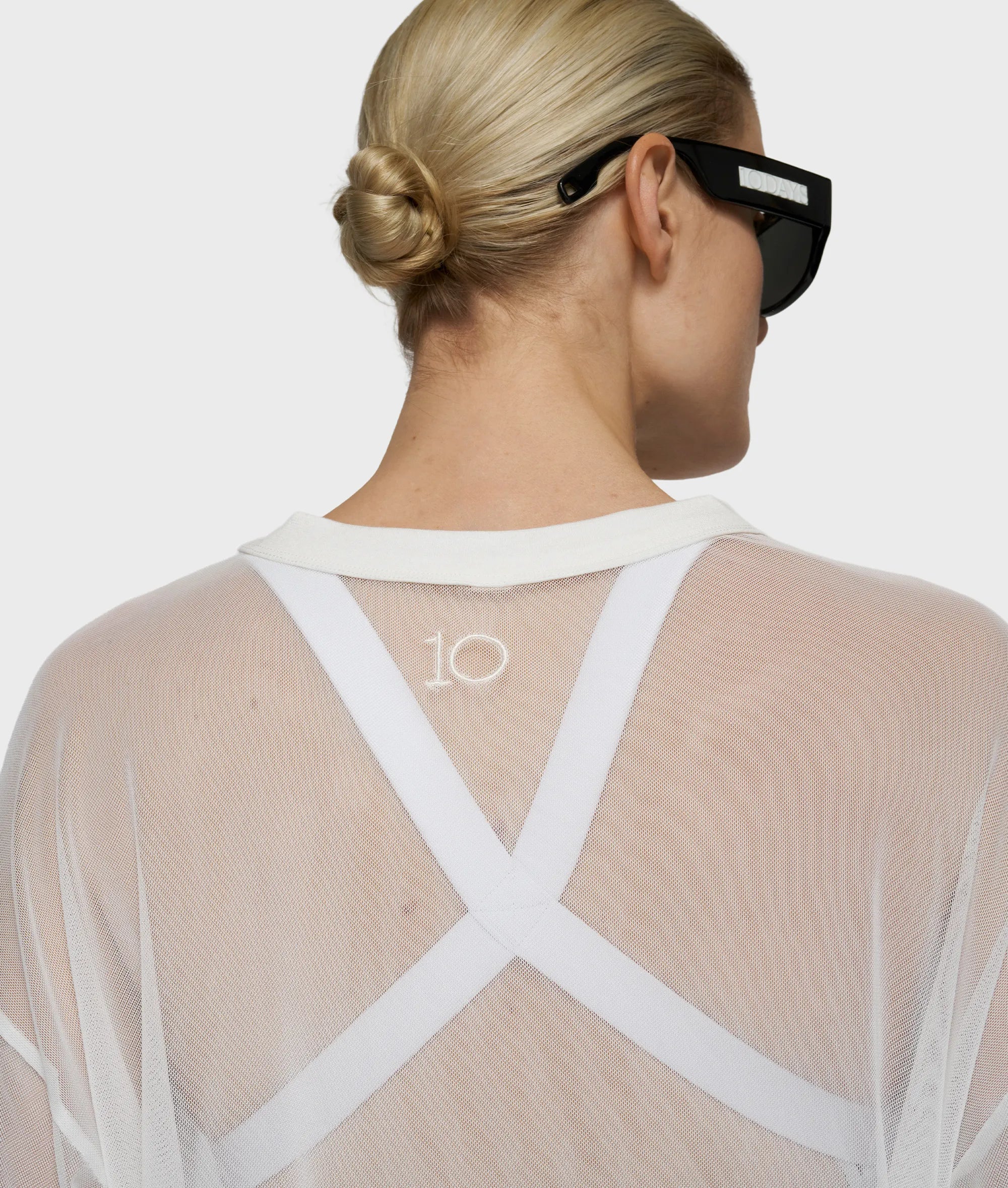 Mesh-T-Shirt transparent