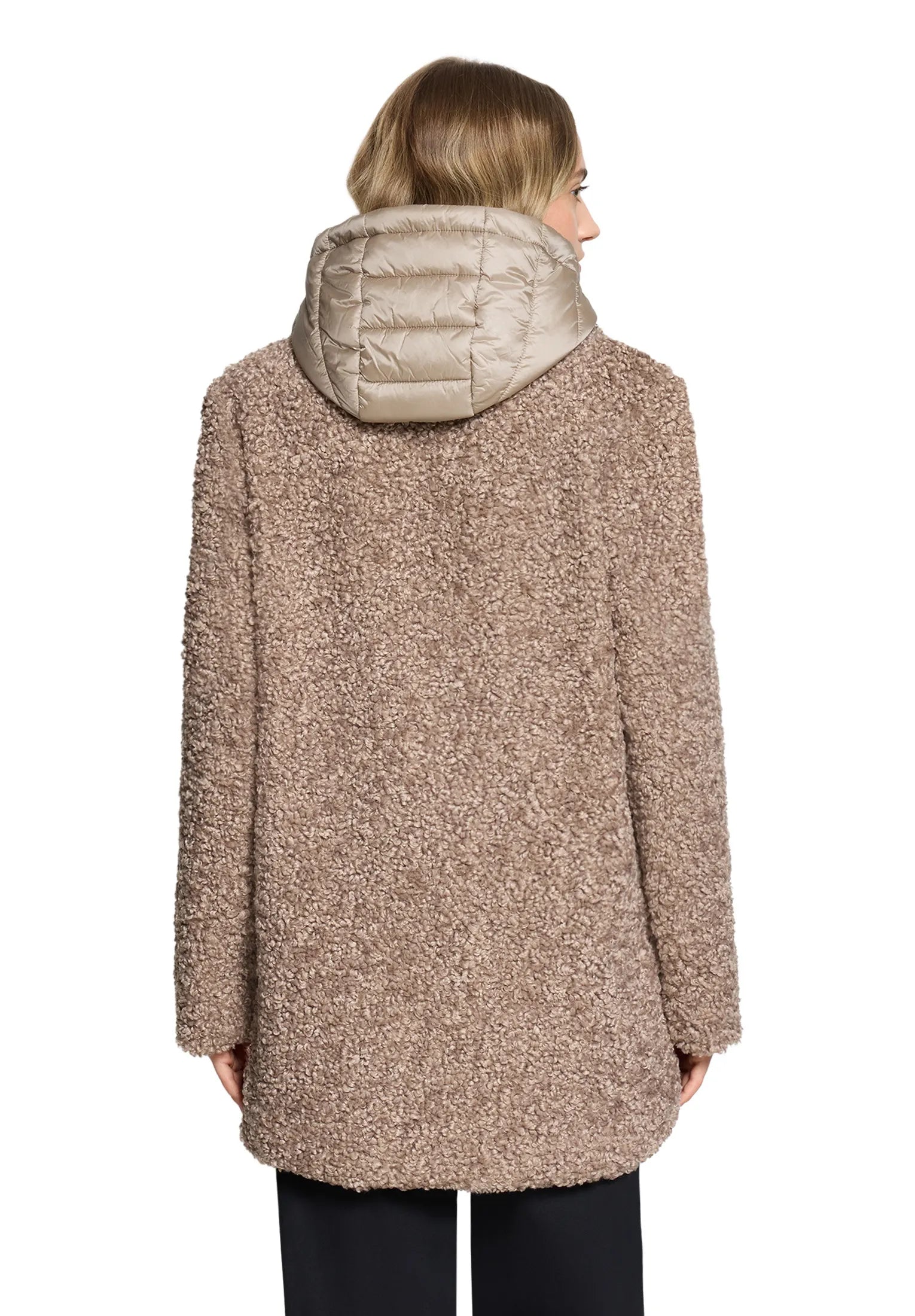 Plüschjacke in Schaf-Optik