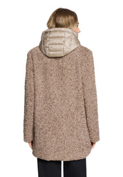 Plüschjacke in Schaf-Optik