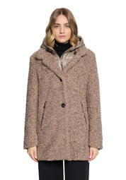 Plüschjacke in Schaf-Optik